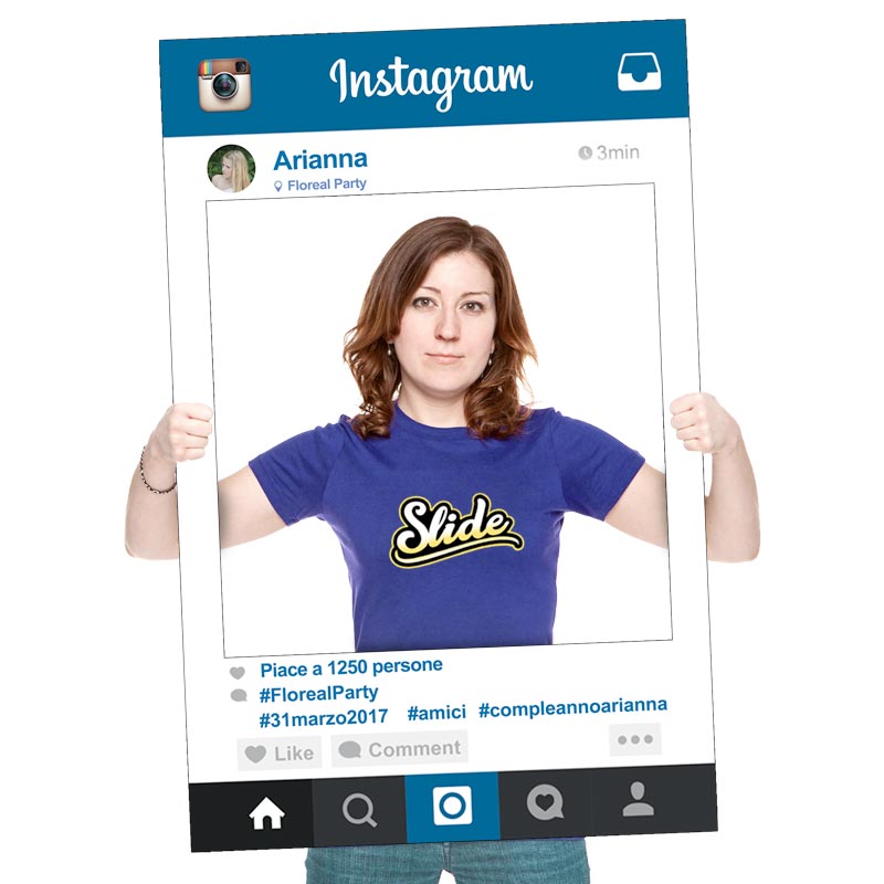 Cornice foto instagram personalizzata – Slide Lab